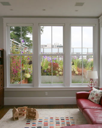 sash windows living room