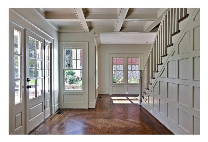 sash windows on hall