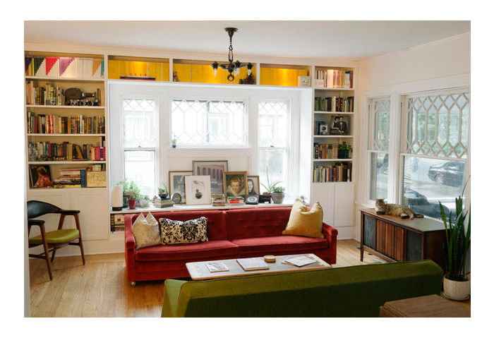 sash windows london - living room