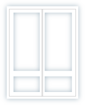 outward opening french door 2x2